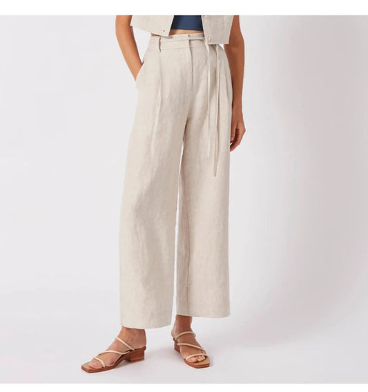 Pants-with-wide-tie-for-ladies