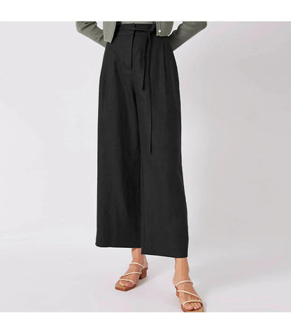 Pants-with-wide-tie-for-ladies
