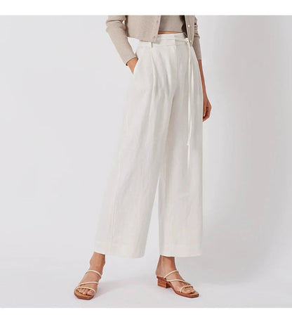 Pants-with-wide-tie-for-ladies