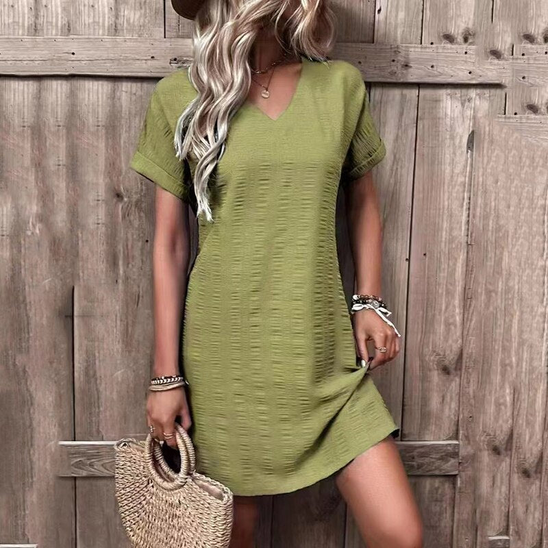 LP | Nikki mini dress with narrow V-neckline