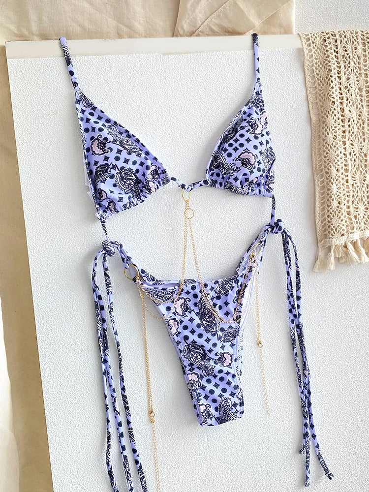 SoSoof - Brazilian bikini with chain