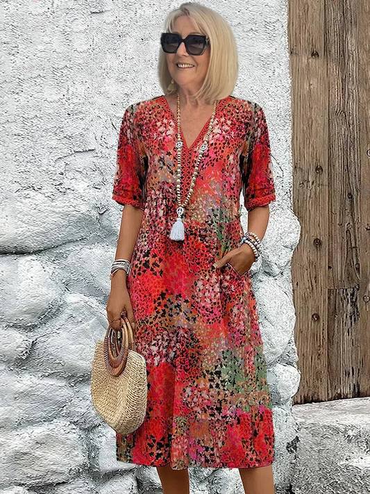 Florencia vibrant midi dress