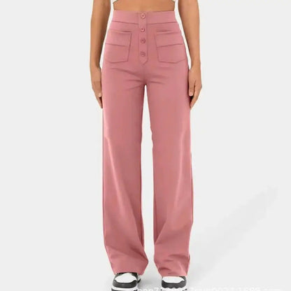 Women's high-waisted wide-leg pants