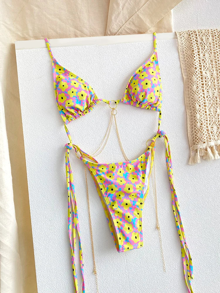 SoSoof - Brazilian bikini with chain