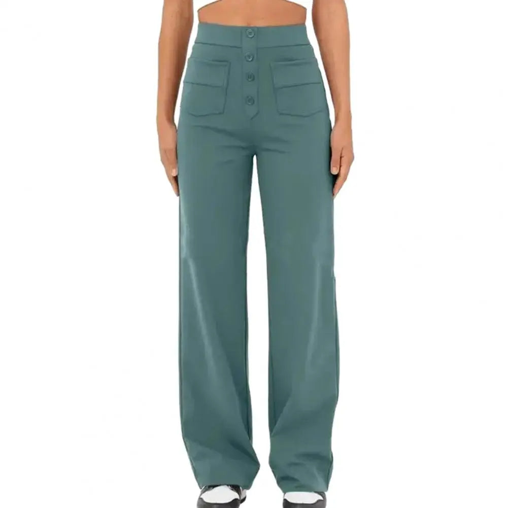 Women's high-waisted wide-leg pants