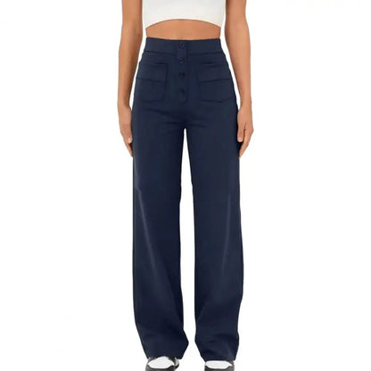 Women's high-waisted wide-leg pants