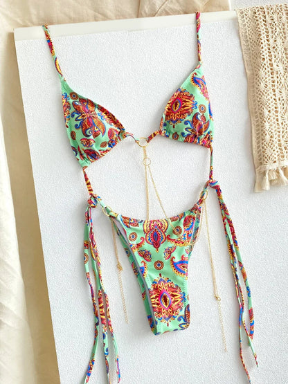 SoSoof - Brazilian bikini with chain