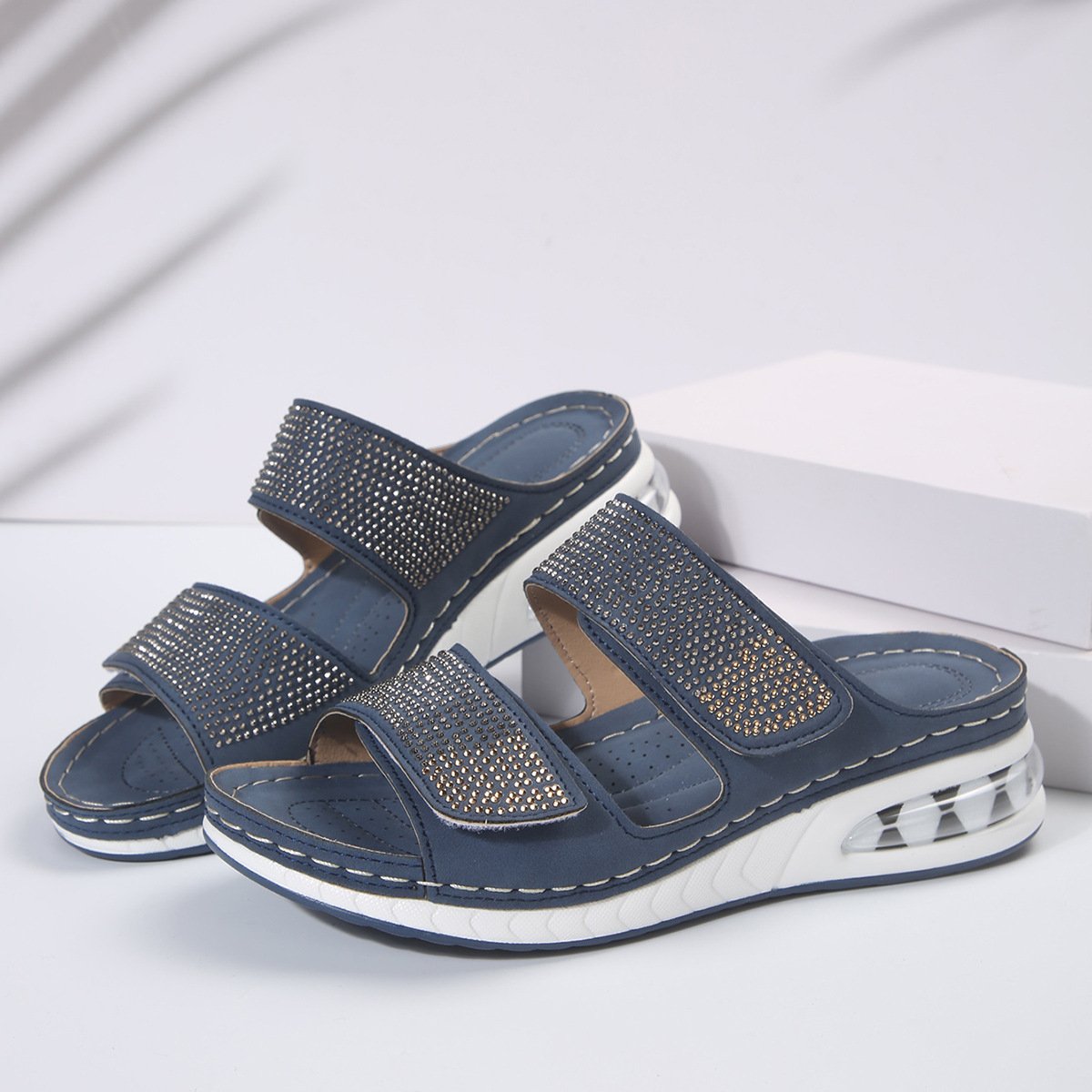 LP | Summer sandals with rhinestones for women