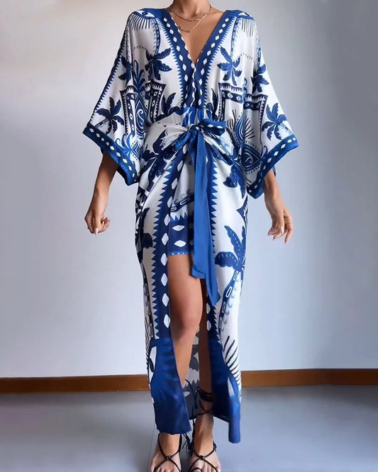 LP | elegant maxi dress with print