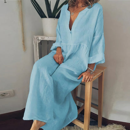 LP | Linen women's blouse dress