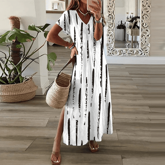- Elegant white dress