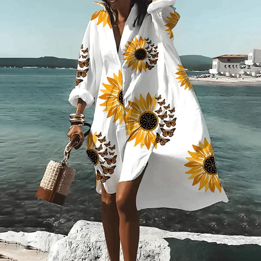 LP | Armina - Knee-length dress with unique print