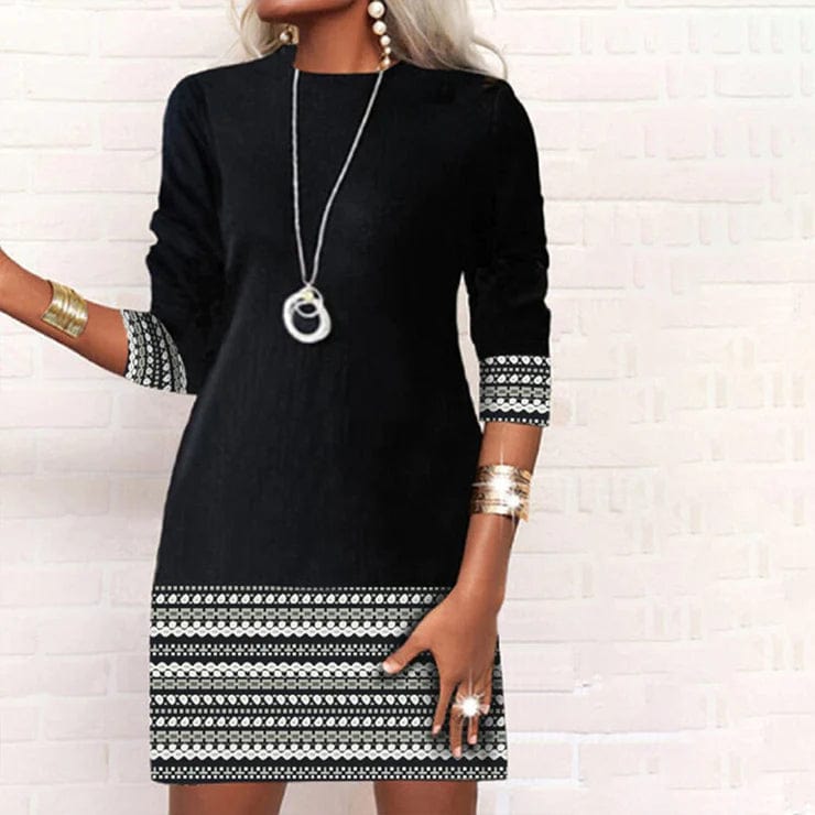 - Elegant casual dress with print