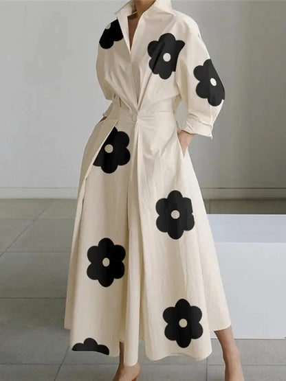 LP | Maxi dress with temperament print