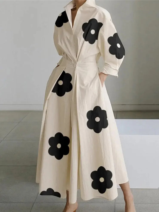 LP | Maxi dress with temperament print