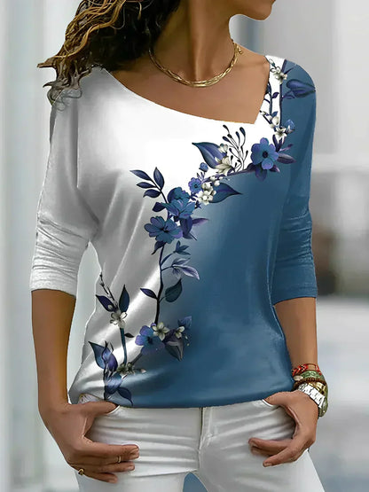 LP | Contrasting Floral Blouse