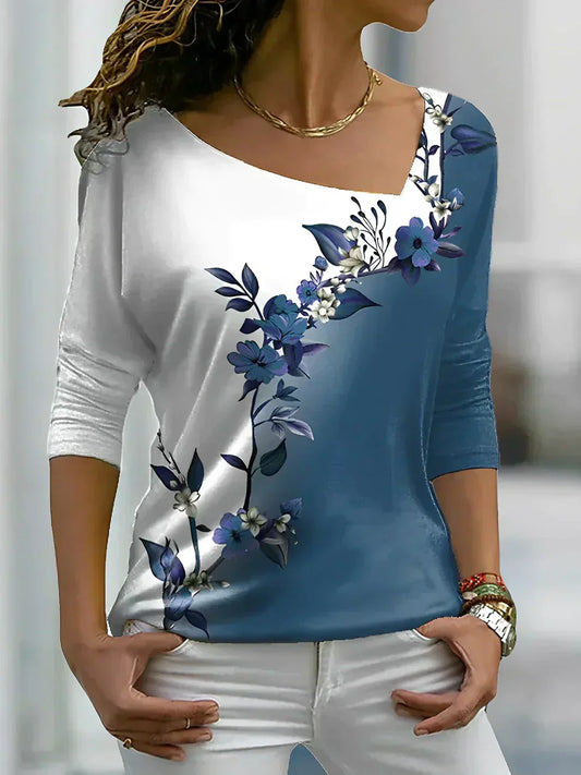LP | Contrasting Floral Blouse
