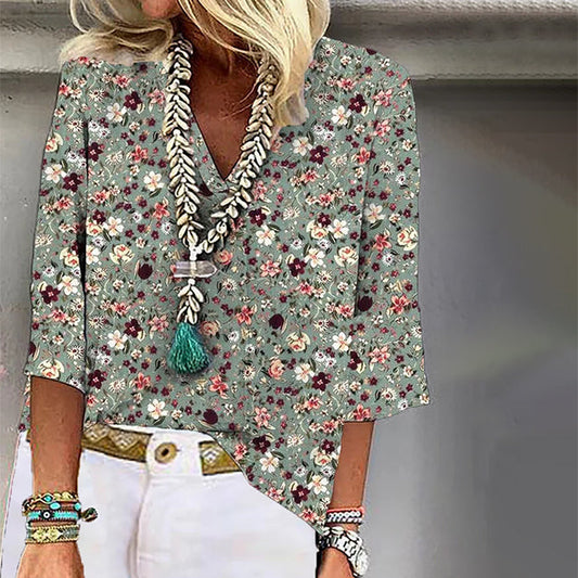 LP | Elegant blouse with floral print
