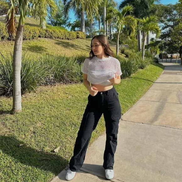 Casual cargo pants for ladies