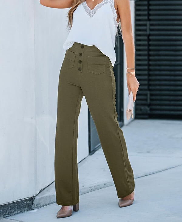 Comfortable elastic leisure pants