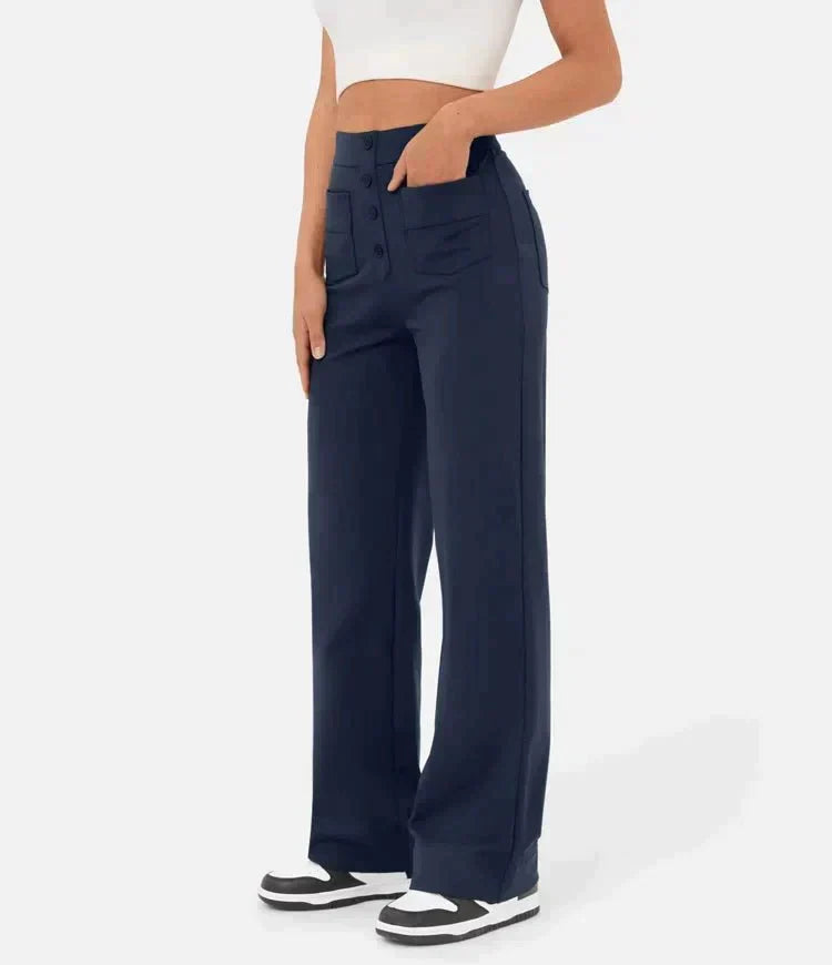 Comfortable elastic leisure pants