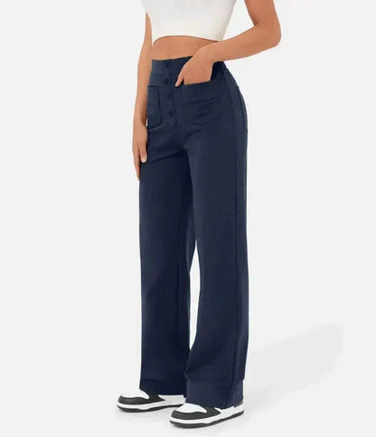 Alma - Button-down pants for women