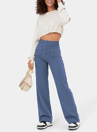 Comfortable elastic leisure pants