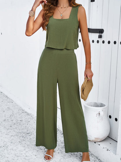 New casual sleeveless vest + pantsuit