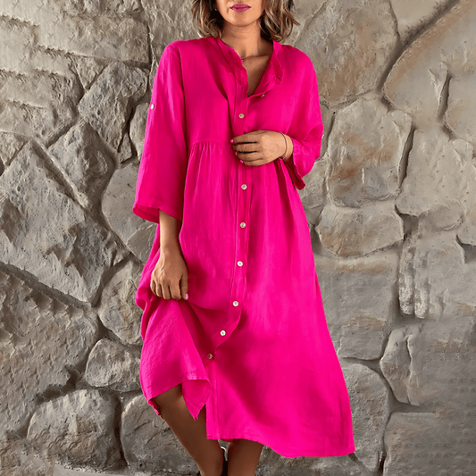 LD Alice - Oversized summer dress - Casual with buttons