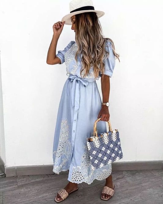 "Antonella" Elegant shirt dress