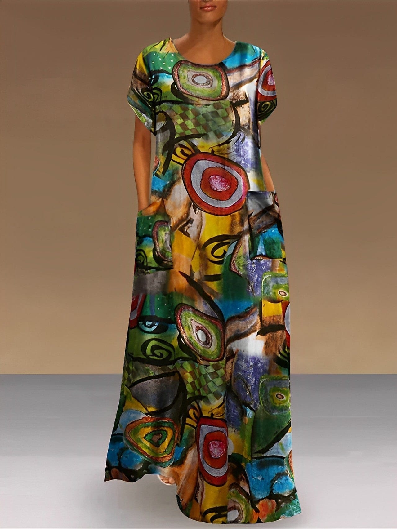 - Unique dress with print