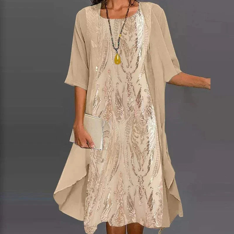 - Stylish dress with unique print