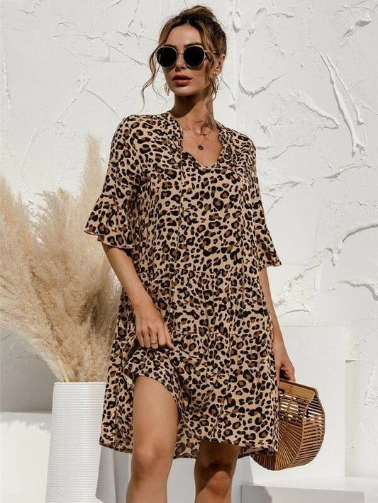 - Stylish dress with print for women.