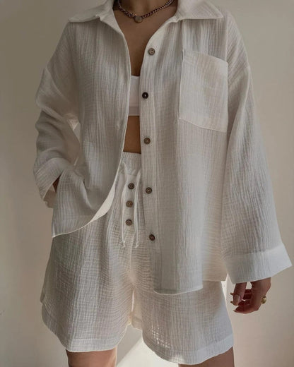 LP | Set shirt and single-breasted shorts