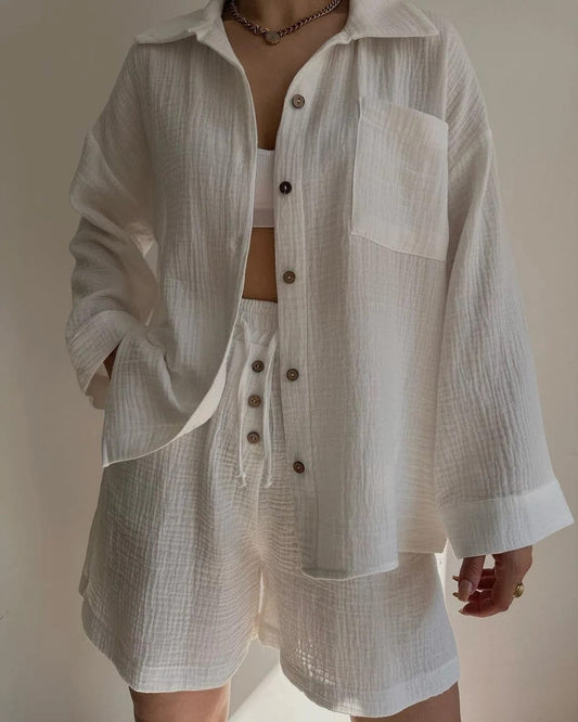 LP | Set shirt and single-breasted shorts