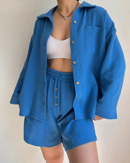 LP | Set shirt and single-breasted shorts