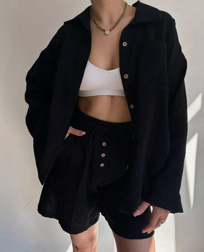 LP | Set shirt and single-breasted shorts