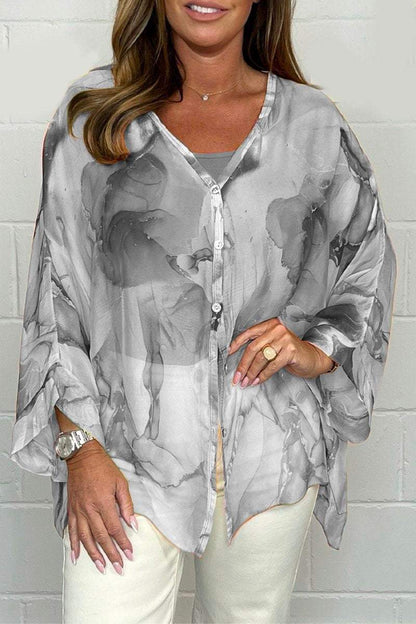 Amber | Lightweight, elegant blouse with print for women