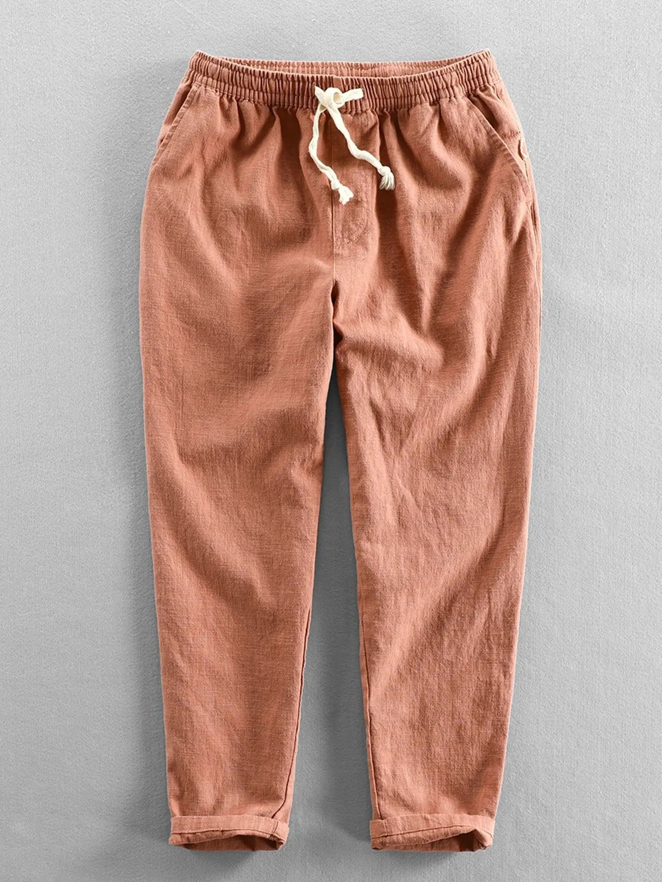 Loose-fitting straight-leg pants for women
