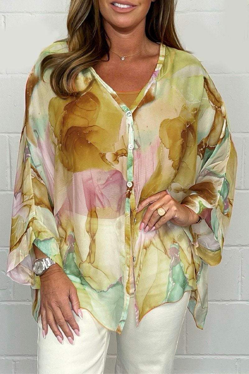 Amber | Lightweight, elegant blouse with print for women