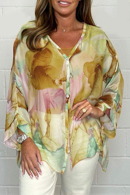 Amber | Lightweight, elegant blouse with print for women