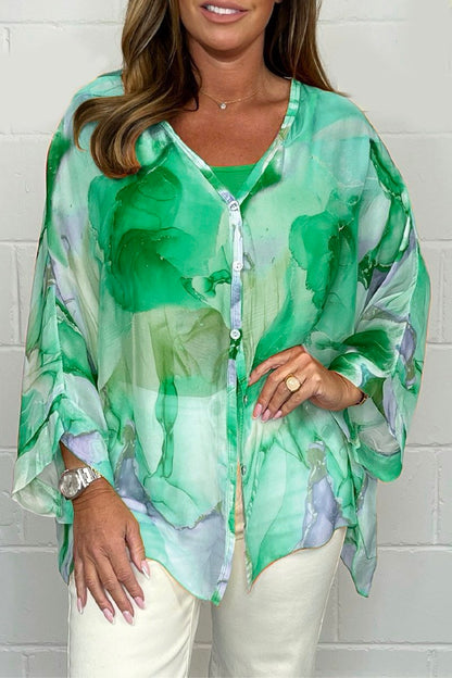 Amber | Lightweight, elegant blouse with print for women