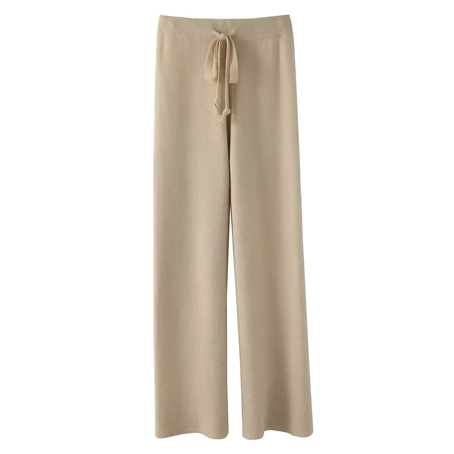 Malina | Comfortable knitted wool pants with wide legs
