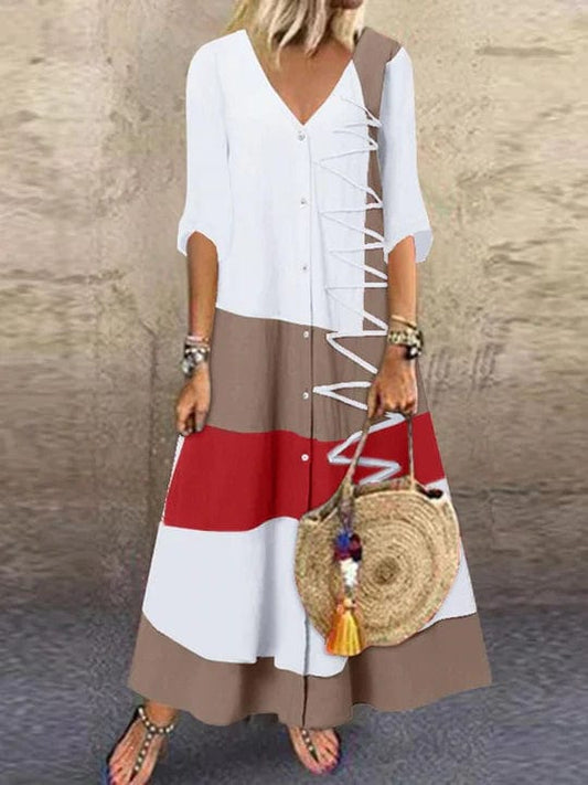 - Stylish dress with print