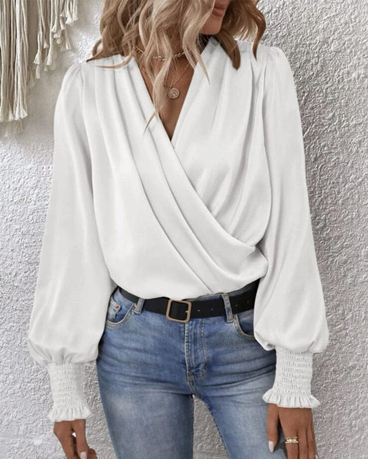 LP | Elegant solid-colored blouse