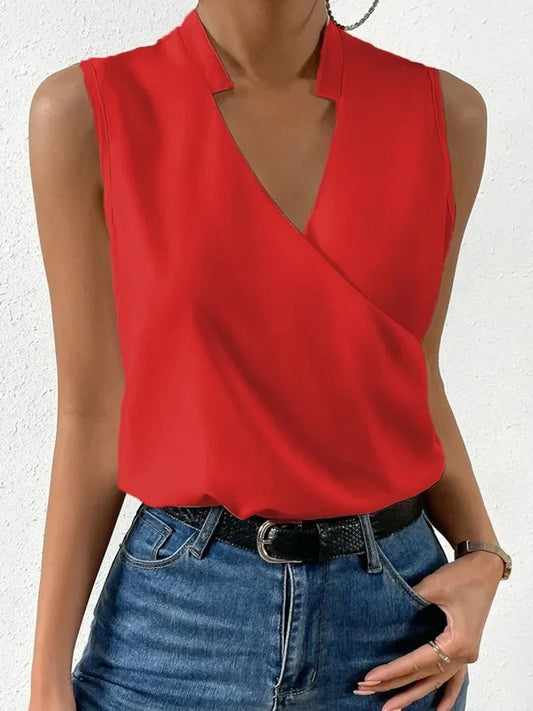 LP | sleeveless top with v-neck