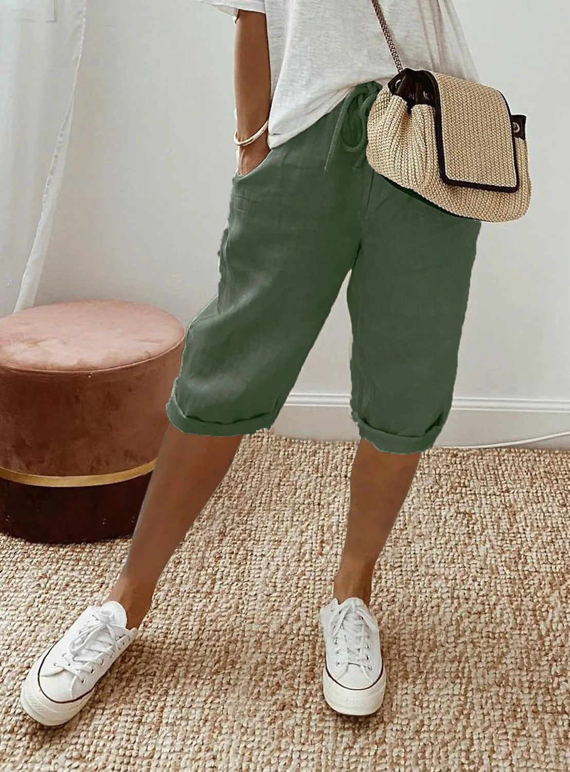 LP | Rope shorts rolled up