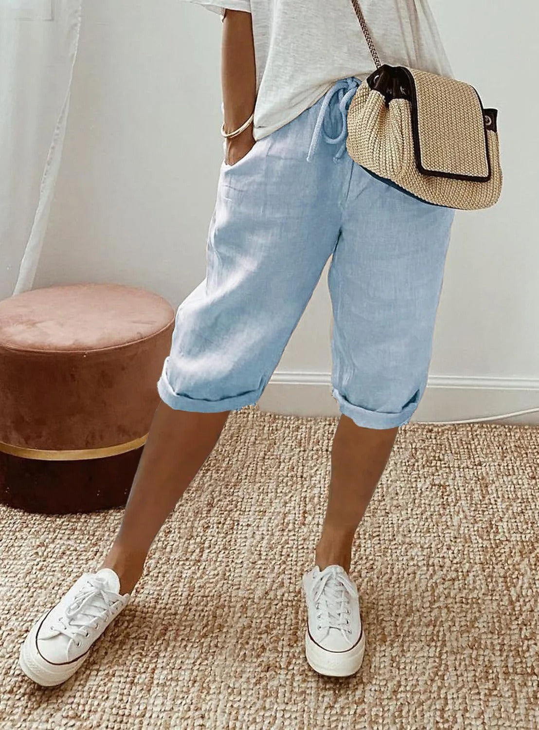 LP | Rope shorts rolled up