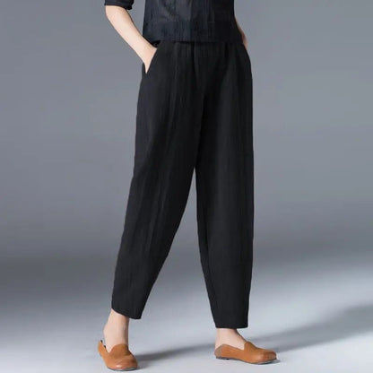 Marlele - Fashion women's cotton and hemp bloomer pants