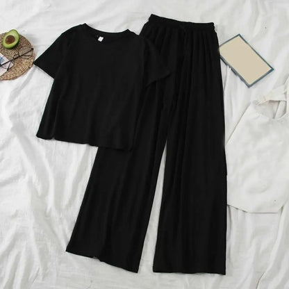LP and MW pants | with round neckline